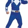 Disguise Costumes Boy's Blue Ranger Classic Muscle Costume