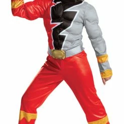 Disguise Costumes Boy's Red Ranger Dino Fury Muscle Costume