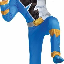 Disguise Boy's Blue Ranger Dino Fury Muscle Child Costume Costumes