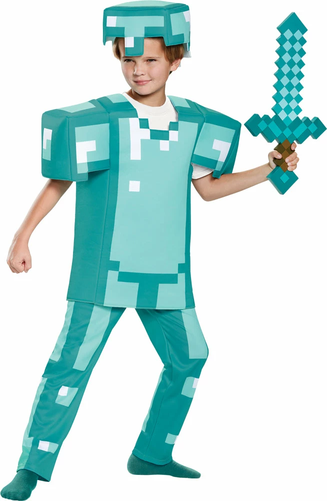 Disguise Costumes Minecraft Armor Deluxe Child Costume 3 Disguise Costumes Minecraft Armor Deluxe Child Costume