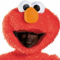 Disguise Costumes Adult Men's Plush Elmo Prestige Costume