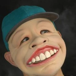 Zagone Studios Large Toothy Smile Latex Face Mask With Attached Hat 8 Zagone Studios Large Toothy Smile Latex Face Mask With Attached Hat