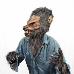 Zagone Studios Great Wolf, Werewolf Latex Face Mask With Mouth Movement