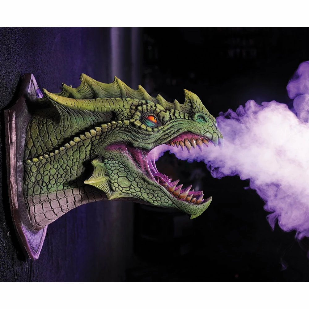 Distortions 28" Dragon Legend Wall Mount Animated Smoke FX Prop 8 Distortions 28" Dragon Legend Wall Mount Animated Smoke FX Prop