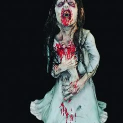 Distortions Decorations & Props Spitting Debbie Animated Spitting Water Spray Life Sized Child Prop