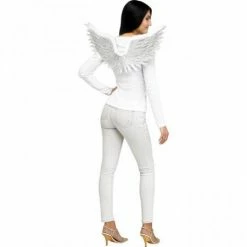 Fun World Wings Angel Embossed White