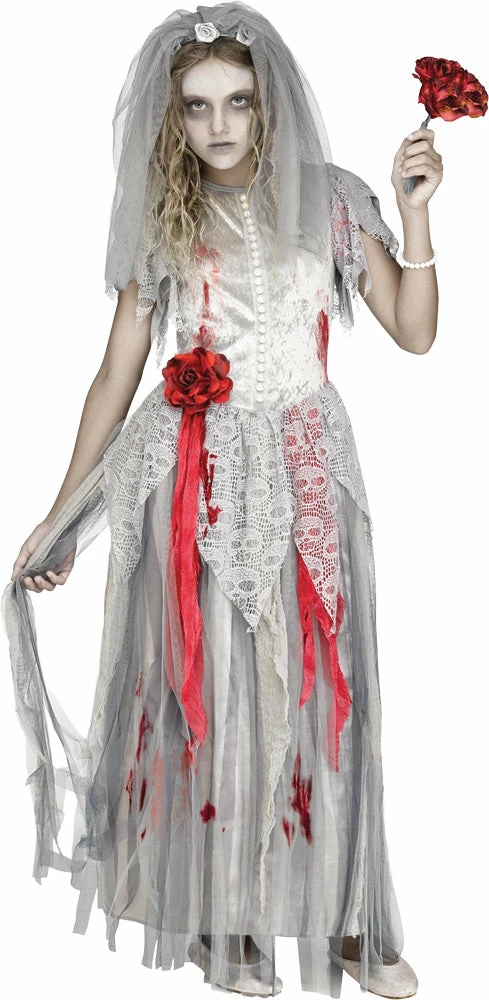 Fun World Costumes Child Zombie Bride Girls Costume 3 Fun World Costumes Child Zombie Bride Girls Costume