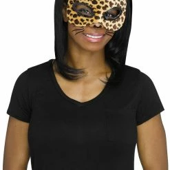Fun World Cat Masks With Tattoos Cheetah