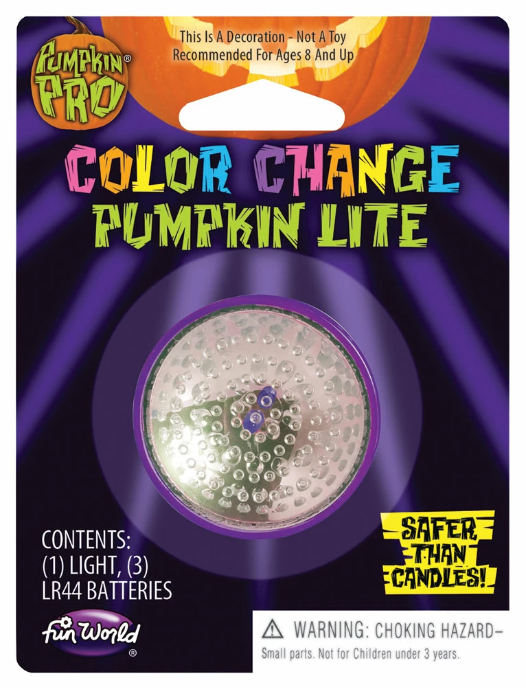 Fun World Color Change Pumpkin Light Decorations & Props 3 Fun World Color Change Pumpkin Light Decorations & Props