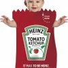 Rasta Imposta Costumes Kraft Heinz Tomato Ketchup Packet Bunting Costume, Baby