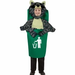 Rasta Imposta Costumes Raccoon In A Trash Can, Child 7 -10