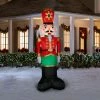Gemmy Christmas Nutcracker 8ft Airblown Christmas Yard Decoration