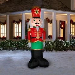 Gemmy Christmas Nutcracker 8ft Airblown Christmas Yard Decoration