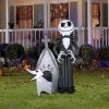 Gemmy Nightmare Before Christmas - Jack Skellington & Zero House 5ft Airblown Yard Decoration Decorations & Props 2 Gemmy Nightmare Before Christmas - Jack Skellington & Zero House 5ft Airblown Yard Decoration Decorations & Props