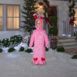 Gemmy A Christmas Story - Ralphie 6ft Airblown Christmas Yard Decoration TV & Movie Costumes