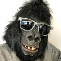 Zagone Studios Deluxe Gorilla, Primate Ape Latex Face Mask Masks