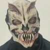 Zagone Studios Fatal Fantasy, Animal Bone Alien Skull Monster Latex Face Mask Masks
