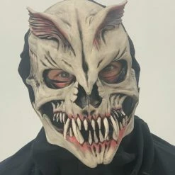 Zagone Studios Fatal Fantasy, Animal Bone Alien Skull Monster Latex Face Mask Masks