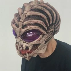 Zagone Studios Sci-Fi Costumes Down To Earth Alien Skeleton Skull Latex Face Mask