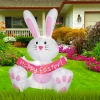 Gemmy Decorations & Props Happy Easter Bunny Airblown 4' Inflatable Yard Decoration