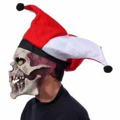 Zagone Studios Die Laughing, Evil Skull Monster Clown Latex Face Mask