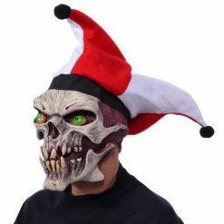 Zagone Studios Die Laughing, Evil Skull Monster Clown Latex Face Mask