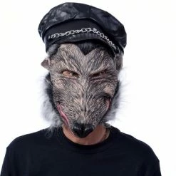 Zagone Studios Masks Dirty Rat Latex Face Mask Rodent With Hat