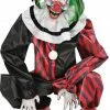 Seasonal Visions Decorations & Props Animated Crouching Clown Red