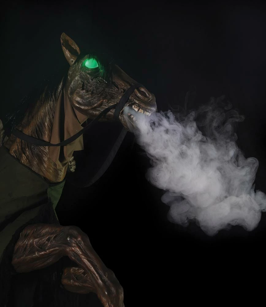 Morris Costumes Decorations & Props Reaper's Ride Animated Prop 7FT Horse & Grim Reaper Rider With Fog FX 6 Morris Costumes Decorations & Props Reaper's Ride Animated Prop 7FT Horse & Grim Reaper Rider With Fog FX