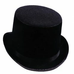 Jacobson Hat Co Top Hat Black Felt Hats & Headpieces