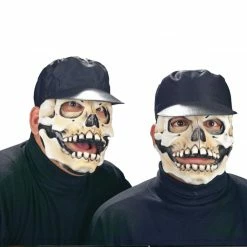 Zagone Studios White Ghost Little Raskull Moving Mouth Skeleton Latex Mask Masks