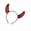 Morris Costumes Accessories Devil Horns Red Sequin