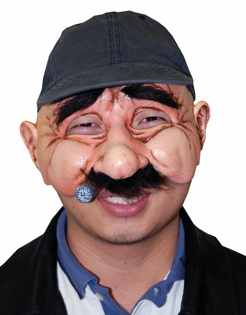 Zagone Studios Stan The Man Character Half Mask, Funny Old Man With Mustache And Cigar Masks 6 Zagone Studios Stan The Man Character Half Mask, Funny Old Man With Mustache And Cigar Masks