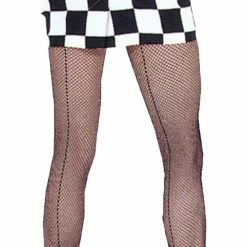 Leg Avenue Black Fishnet Pantyhose With Backseam Accessories