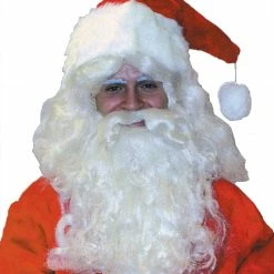 Morris Costumes Santa Wig And Beard Dlx Wigs & Beards