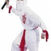Fun World White Ninja Deluxe Child Costume Costumes
