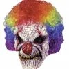 Fun World Clown Mask With Wig Masks