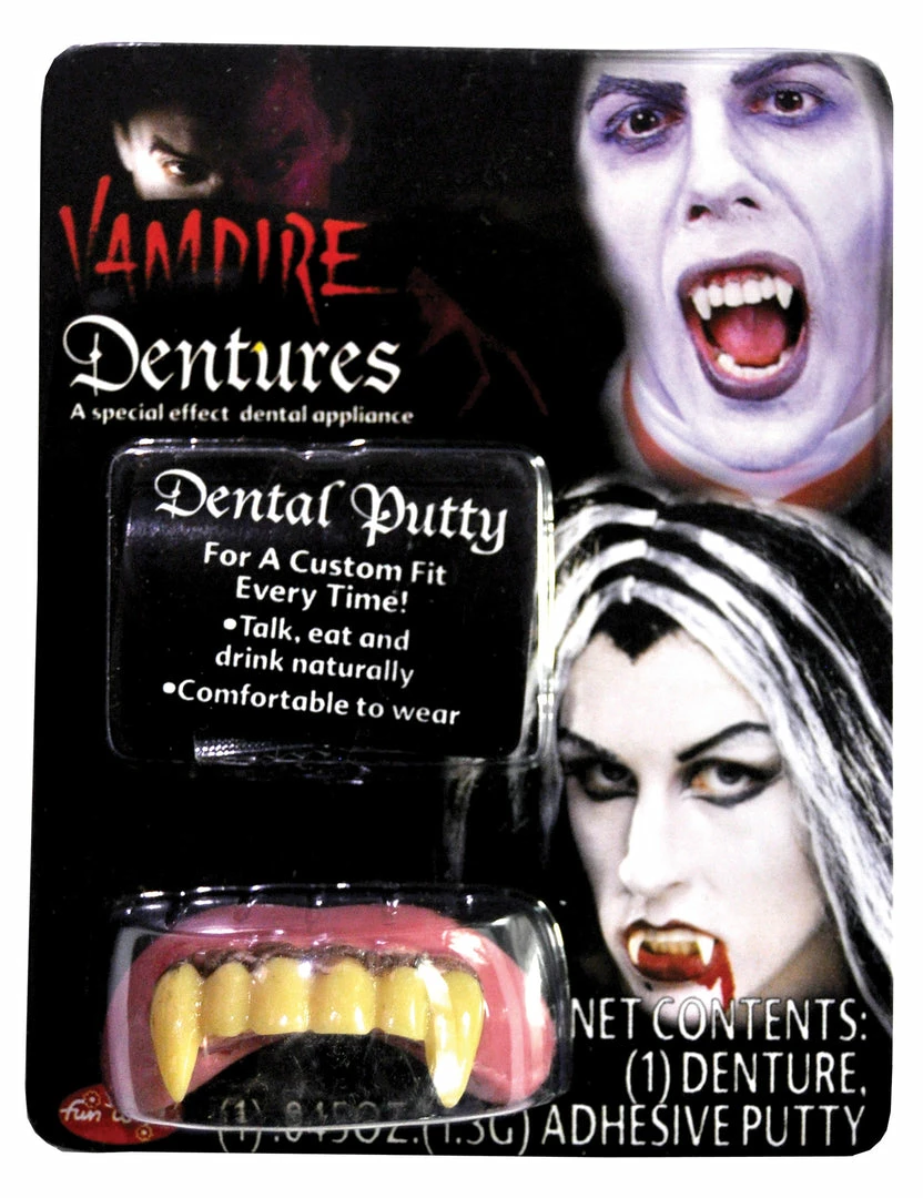 Fun World Big Bubba Vampire Teeth Dentures Accessories 3 Fun World Big Bubba Vampire Teeth Dentures Accessories