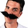 Morris Costumes Black German Mustache Wigs & Beards