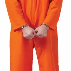 Fun World Got Busted - Orange Prisoner Jumpsuit Adult Costume - Plus Size
