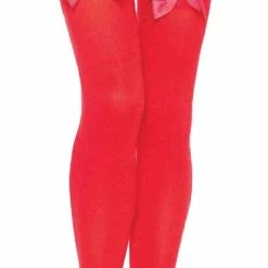 Leg Avenue Accessories Nylon Women's Thigh-Highs With Bow