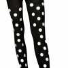 Leg Avenue Tights Opaque Black And White Dots Pantyhose Accessories 2 Leg Avenue Tights Opaque Black And White Dots Pantyhose Accessories