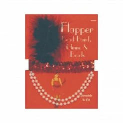 Morris Costumes 1920's Costumes Flapper Headpiece & Necklace