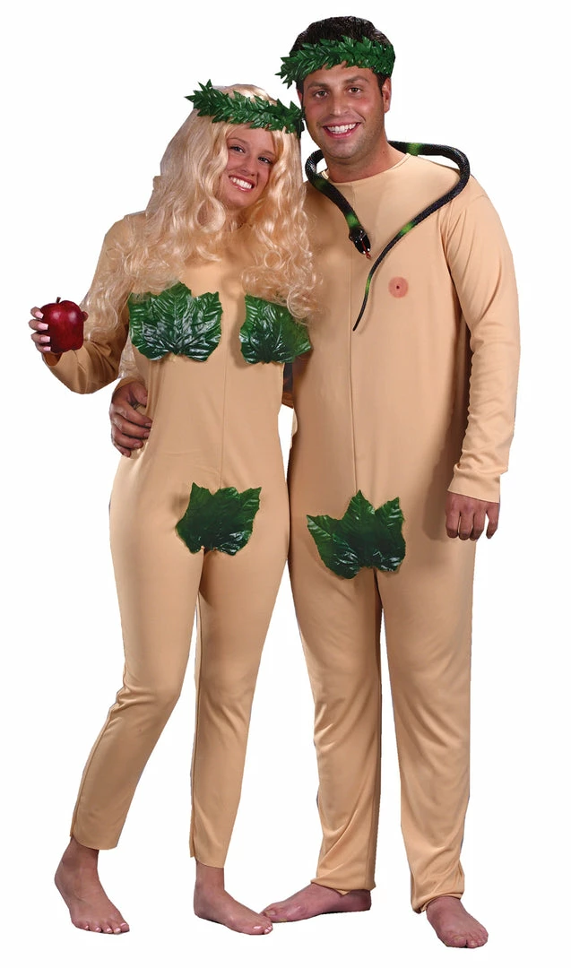 Fun World Adam & Eve Naked Couple Costumes 3 Fun World Adam & Eve Naked Couple Costumes