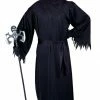 Fun World Costumes Black Reaper With Light Up Eyes, Adult Costume
