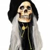 Seasonal Visions Decorations & Props Grim Deluxe Hanging Skull 22 Inches