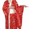 Underwraps Women's Red Japanese Kimono Costume