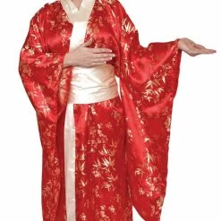 Underwraps Women's Red Japanese Kimono Costume