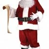 Fun World Men's Plus Size Ultra Velvet Santa Suit Costumes