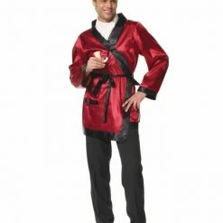 Leg Avenue Men's Smoking Jacket Bachelor 1 Size Adult Includes Robe & Pipe Costumes
